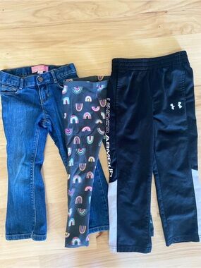 Girls Pants Size 4 Under Armour Cat & Jack Old Navy Jeans Leggings Sweatpants 4T